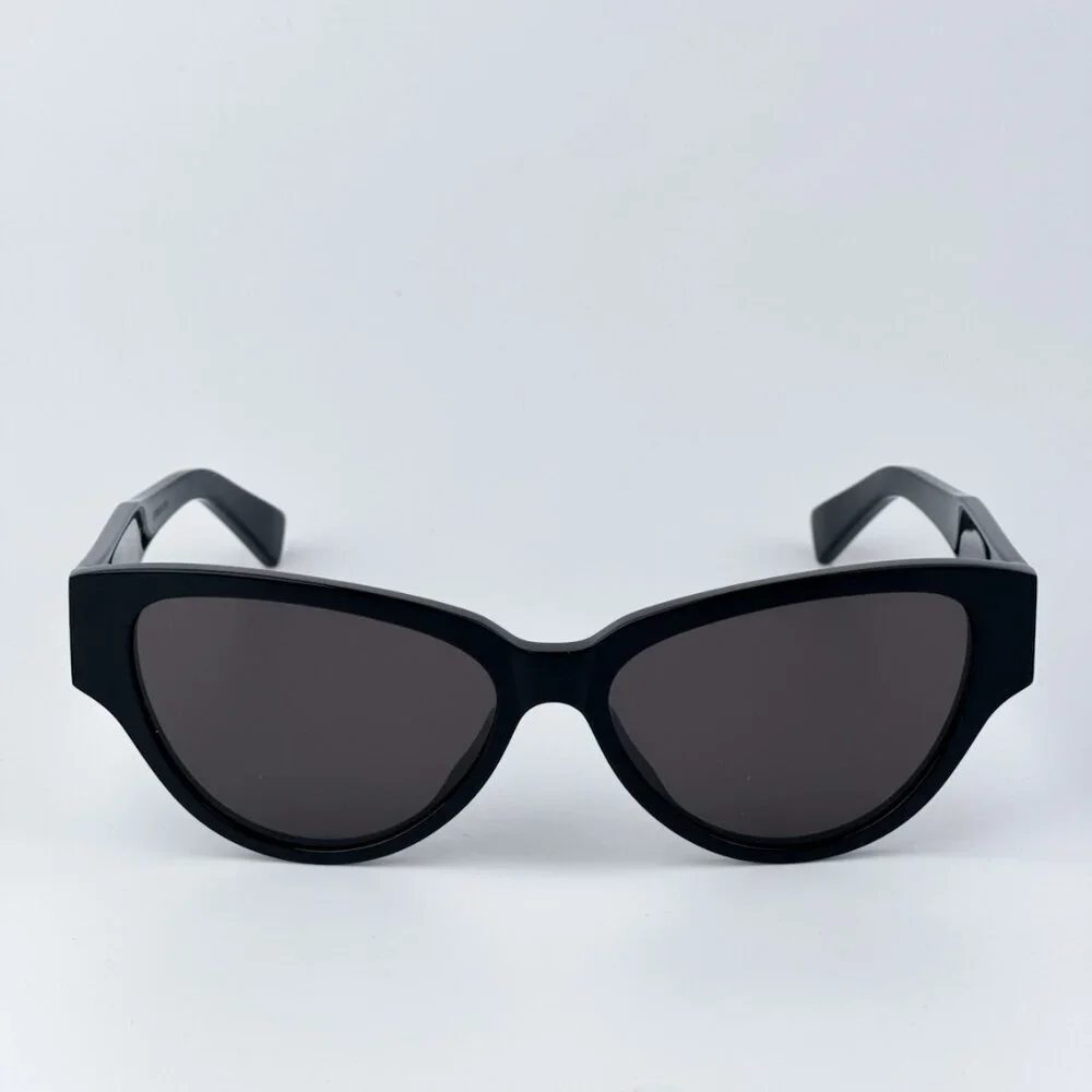 Bottega Veneta Women Black Grey Cat Eye BRAND NEW Sunglasses BV1319S 001 - Picture 4 of 11